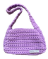 Aysha Stitch Solid Colour Bag - Purple