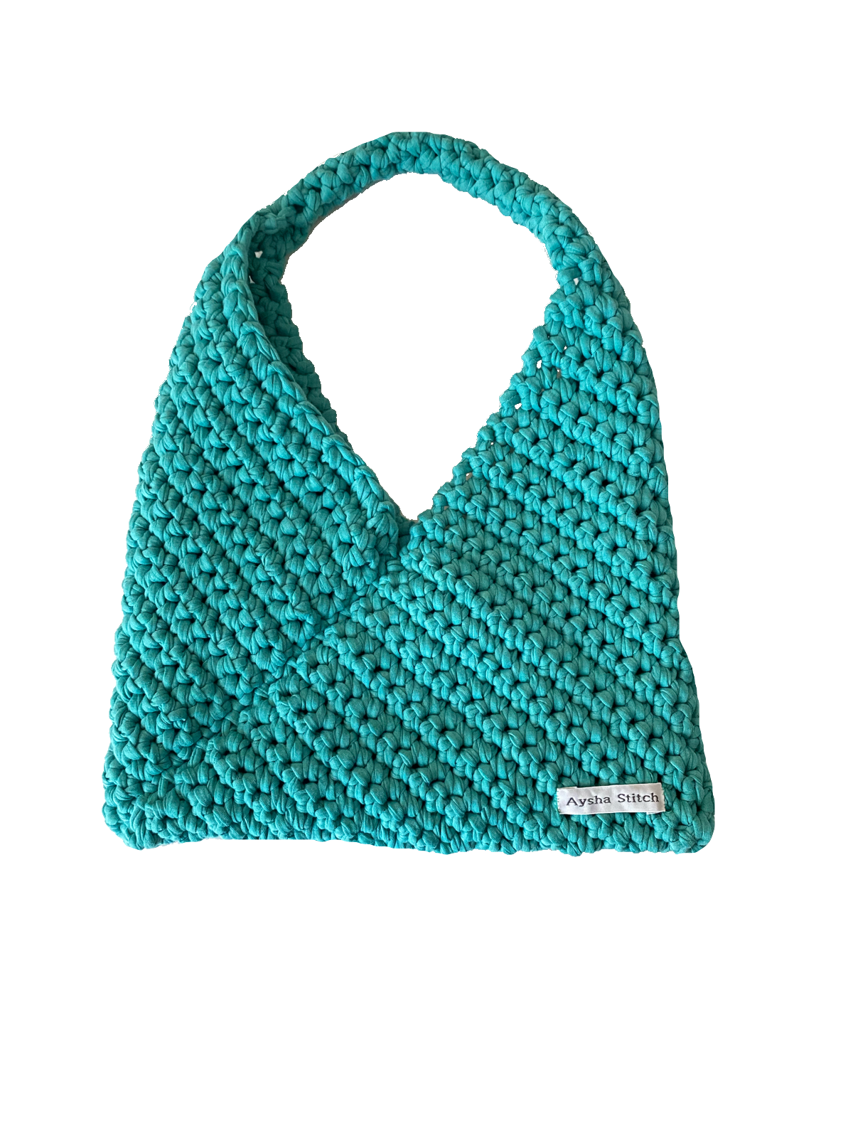 Aysha Stitch Solid Colour Bag (Medium) - Teal