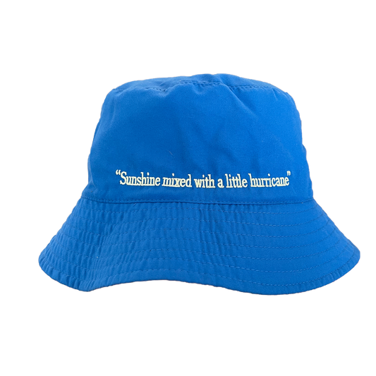 'Sunshine Mixed With A Little Hurricane' Reversible Bucket Hat