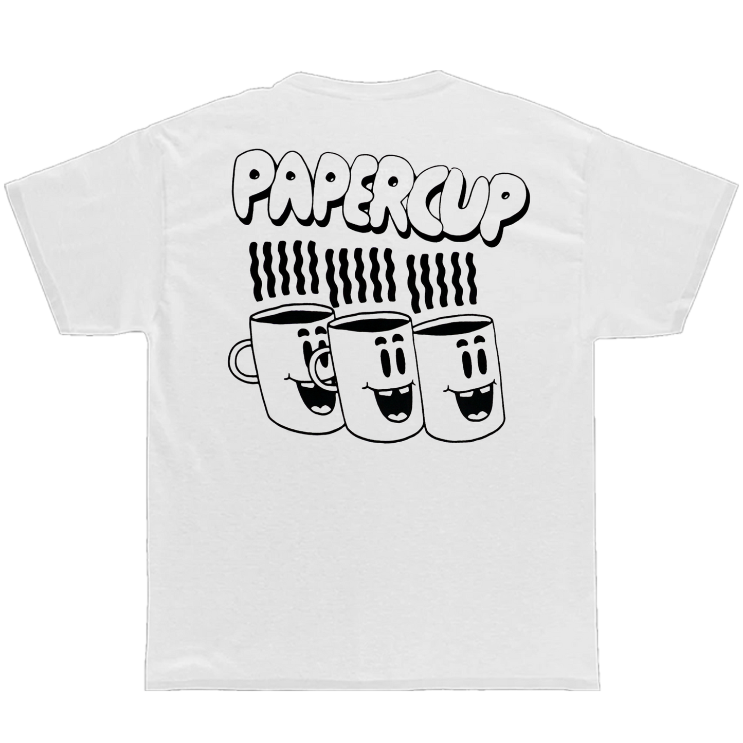 Papercup - Happy Caffeine Tee (White)